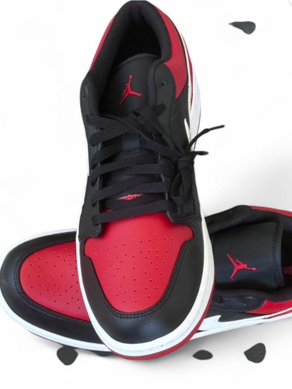 Jordan Men’s Low-Top Sneakers in Black and Red - Picture 4 of 4